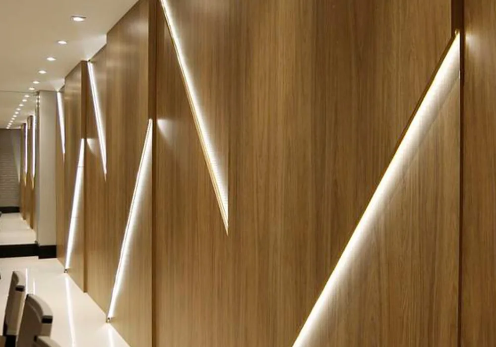 3D Akustik Ahşap Panel Ortam