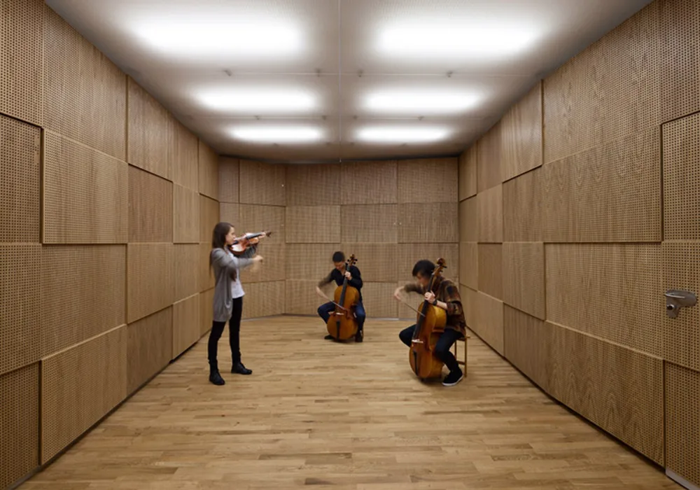 Derzli Delikli Akustik Ahşap Paneller